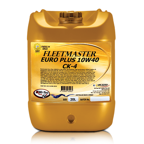 Fleetmaster Euro Plus 10W/40 CK-4